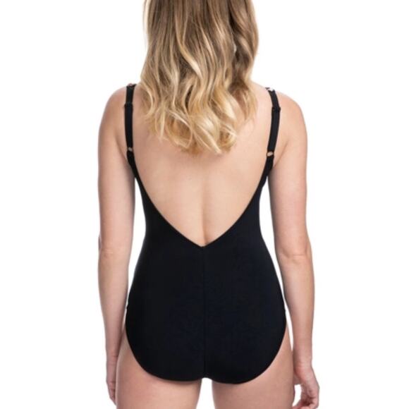 GOTTEX One Piece Swimsuit Leopard Wild Thing Printed Slimming Beach NWT Size 8 - Picture 2 of 15